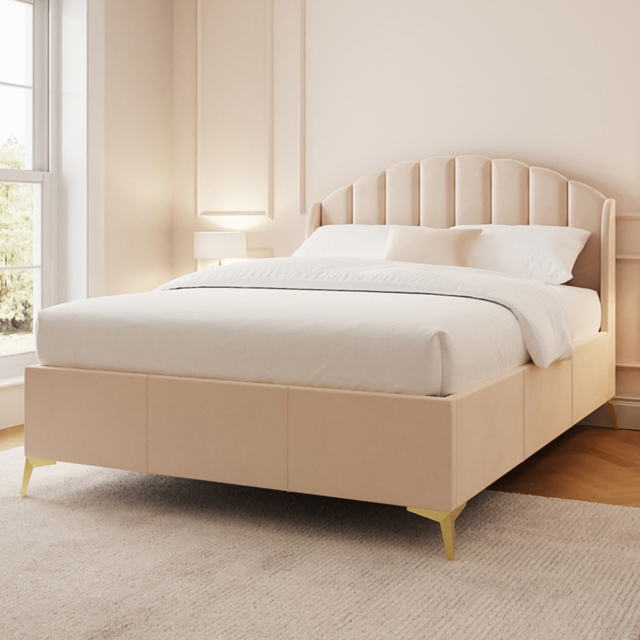 GFW Pettine Double Pink End Lift Ottoman Storage Bed - Size: Small Double - Wood - Wilko - image 1