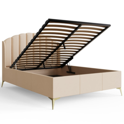 GFW Pettine Double Pink End Lift Ottoman Storage Bed - Size: Small Double - Wood - Wilko - thumbnail 7