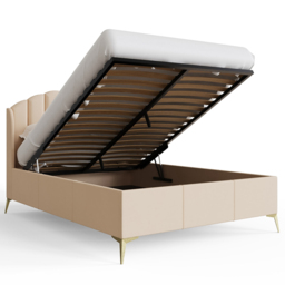 GFW Pettine Double Pink End Lift Ottoman Storage Bed - Size: Small Double - Wood - Wilko - thumbnail 6