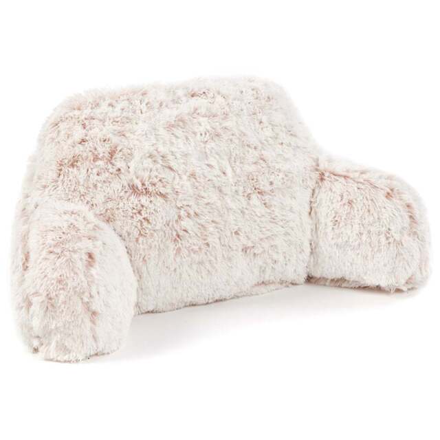 Downland Huggleland Pink Long Hair Cuddle Cushion - Size: 59 x 45 x 39cm - Wilko