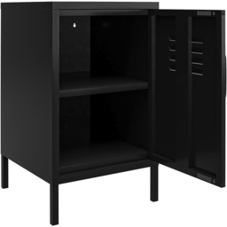 Dorel Mission District Black Metal Locker End Table - Size: 69 x 38 x 40cm - Wilko - thumbnail 5