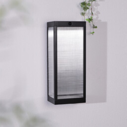 Solar Kaleb Wall Light Black - Wilko - thumbnail 3