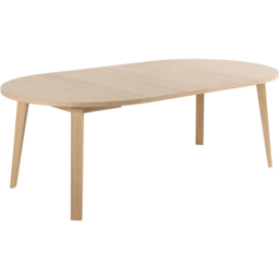 Florence A Line White Oak Round Dining Table Extension Leaf - Furniture To Go - Wilko - thumbnail 4