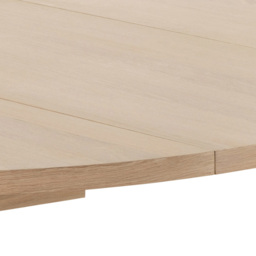 Florence A Line White Oak Round Dining Table Extension Leaf - Furniture To Go - Wilko - thumbnail 6