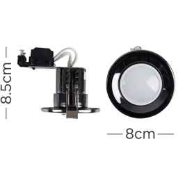 ValueLights Black Chrome Cool White LED Ceiling Downlight 6 Pack - Wilko - thumbnail 6