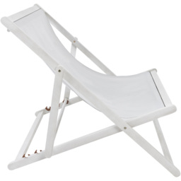 Charles Bentley Eucalyptus Washed Wood Double Deck Chair - Size: 2 Seater - White - Wilko - thumbnail 5