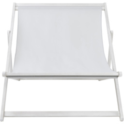 Charles Bentley Eucalyptus Washed Wood Double Deck Chair - Size: 2 Seater - White - Wilko - thumbnail 4