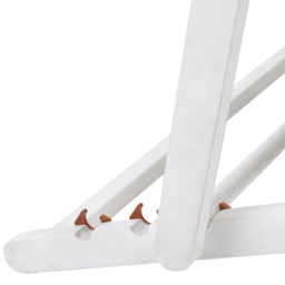 Charles Bentley Eucalyptus Washed Wood Double Deck Chair - Size: 2 Seater - White - Wilko - thumbnail 7