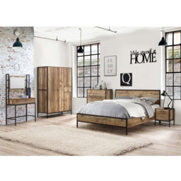Urban 4 Door Single Drawer Brown Wardrobe - Size: 4 Door, Single Drawer - Birlea - Wilko - thumbnail 5