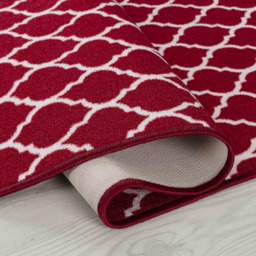 Desire Rugs Havana Red Trellis Anti Slip Door Mat 60 x 40cm - Size: 40 x 60cm - Wilko - thumbnail 4