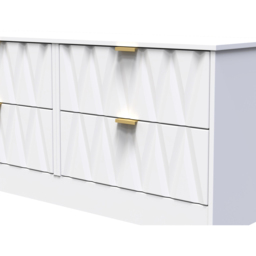 Crowndale Las Vegas 4 Drawer White Matt Chest of Drawer Ready Assembled - Wilko - thumbnail 6