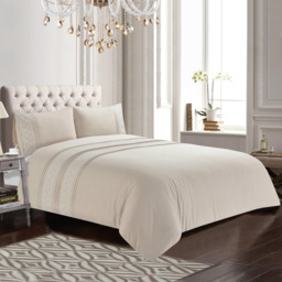 Serene Charlotte Double Floral Duvet Cover Set - Brown - Wilko