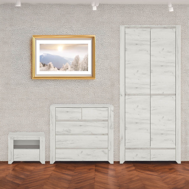 Florence Angel White 3 Piece Bedroom Furniture Set - Furniture To Go - Wilko - image 1