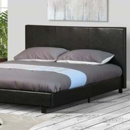 Brooklyn Double Black Faux Leather Ottoman Bed - Wilko - thumbnail 3
