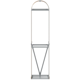 vidaXL Brown Galvanised Steel Firewood Log Holder 170 x 40 x 45cm - Wilko - thumbnail 4