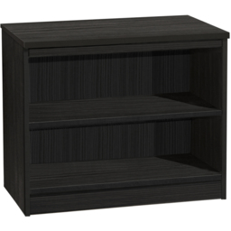 R White Cabinets 2 Shelf Black Desk Height Wide Bookcase - Size: 72.8 x 85 x 54cm - Wilko - thumbnail 3