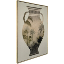 Botanical Vase Silhouette Framed Art Natural - Wilko - thumbnail 3