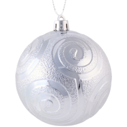 Pack of 20 Silver Baubles - Silver - Angel Whispers - Wilko - thumbnail 4