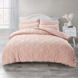 Intimates Ophelia Double Tufted Blush Duvet Set - Pink - Wilko