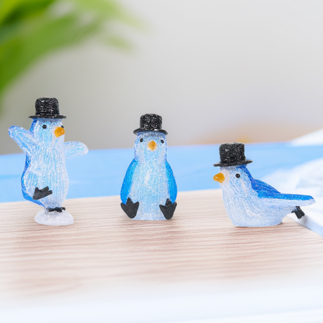 3 Piece Sliding Penguins with Top HatBlue - Wilko - image 1