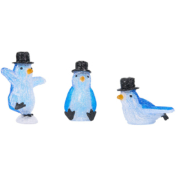 3 Piece Sliding Penguins with Top HatBlue - Wilko - thumbnail 3