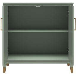 Dorel Westerleigh 2 Door Pale Green Accent Cabinet - Size: 85 x 86 x 41cm - Wilko - thumbnail 5