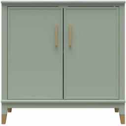 Dorel Westerleigh 2 Door Pale Green Accent Cabinet - Size: 85 x 86 x 41cm - Wilko - thumbnail 4