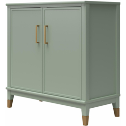 Dorel Westerleigh 2 Door Pale Green Accent Cabinet - Size: 85 x 86 x 41cm - Wilko - thumbnail 7