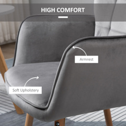 Portland Grey Tufted Wingback Armchair - Size: Single - Wilko - thumbnail 6