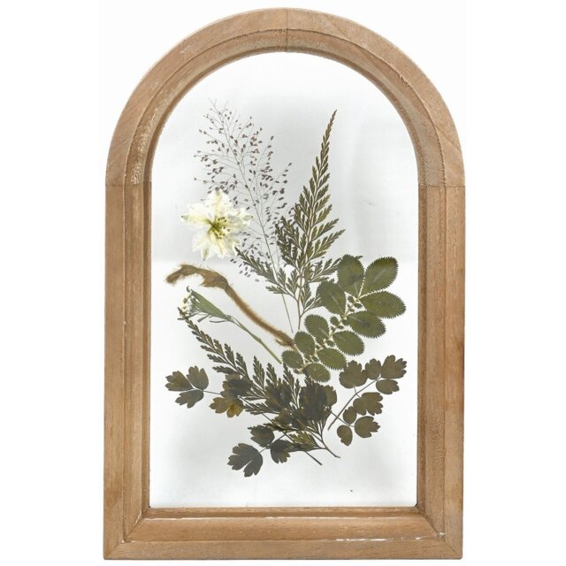 Botanical Dried Flowers Arch Wall Art - Wood - Wilko - image 1