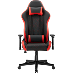 TTAP Monaco Black and Red Faux Leather Swivel Gaming Chair - Size: 133.5 x 70 x 70cm - Wilko - thumbnail 4