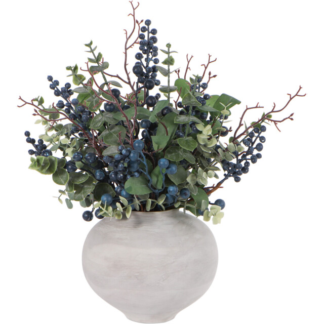 Faux Blueberry Vase Arrangement - Wilko - image 1