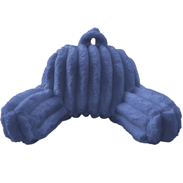 Velosso Navy Jumbo Cord Back Pillow 65 x 55cm - Size: 65 x 55 x 1cm - Wilko - image 1