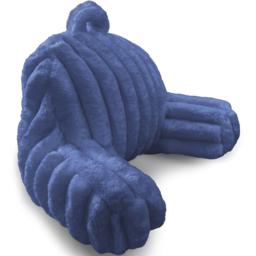 Velosso Navy Jumbo Cord Back Pillow 65 x 55cm - Size: 65 x 55 x 1cm - Wilko - thumbnail 4