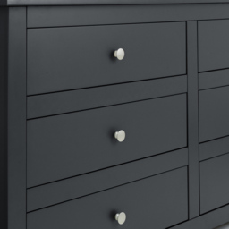 Julian Bowen Radley 6 Drawer Anthracite Chest of Drawers - Black - Wilko - thumbnail 6