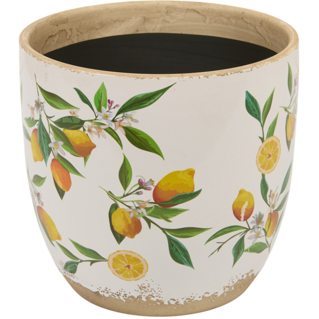 Lemon Egg Plant Pot 17cm - Wilko - image 1