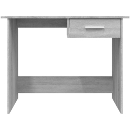 vidaXL Single Drawer Computer Desk Grey - Size: 76 x 100 x 50cm - Wilko - thumbnail 5
