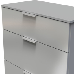 Crowndale Plymouth 3 Drawer Uniform Grey and Dusk Grey Deep Chest Ready Assembled - Wilko - thumbnail 6