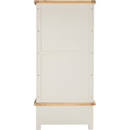 Seconique Windsor 2 Door Single Drawer Ivory and Oak Wardrobe - Size: 2 Door, Single Drawer - Ivory/Oak - Wilko - thumbnail 4