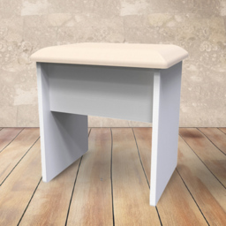 Crowndale Kent White Ash Dressing Table Stool - Size: 38 x 48 x 51cm - Wilko - thumbnail 7