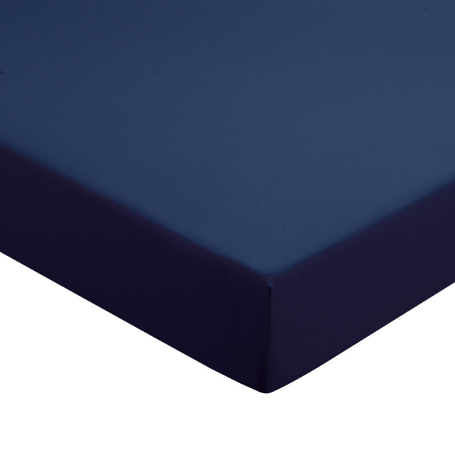 Helena Springfield Single Navy Plain Dye Fitted Bed Sheet - Wilko - image 1