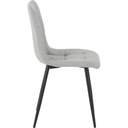 Seconique Fenton Set of 2 Light Grey Fabric Dining Chair - Wilko - thumbnail 6