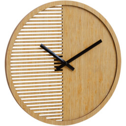 Premier Housewares Vitus Wooden Round Wall Clock 40cm - Size: 40 x 5 x 40cm - Brown - Wilko - thumbnail 4