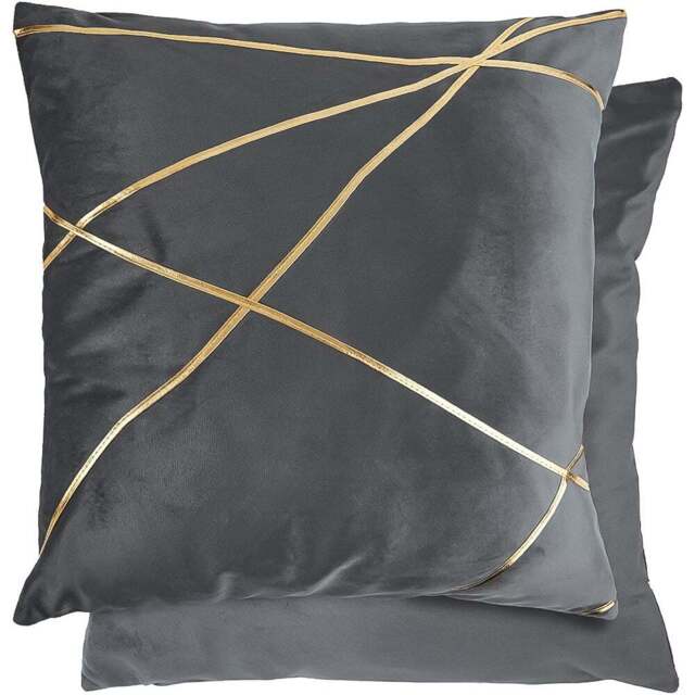 Serene Fractal Grey Cushion Cover 43 x 43cm - Wilko - image 1