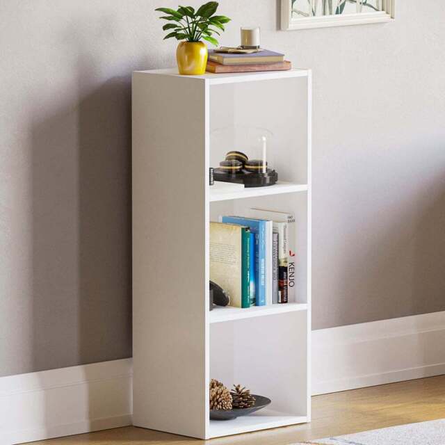 VIDA DESIGNS Oxford 3 Shelf White Bookcase - Wilko - image 1