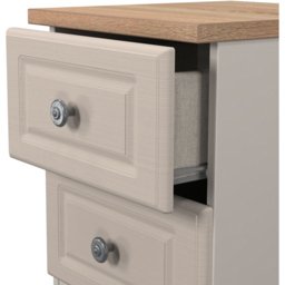 Crowndale Norfolk 2 Drawer Kashmir Ash and Bardolino Oak Compact Bedside Cabinet Ready Assembled - Kashmir Ash & Bardolino Oak - Wilko - thumbnail 6