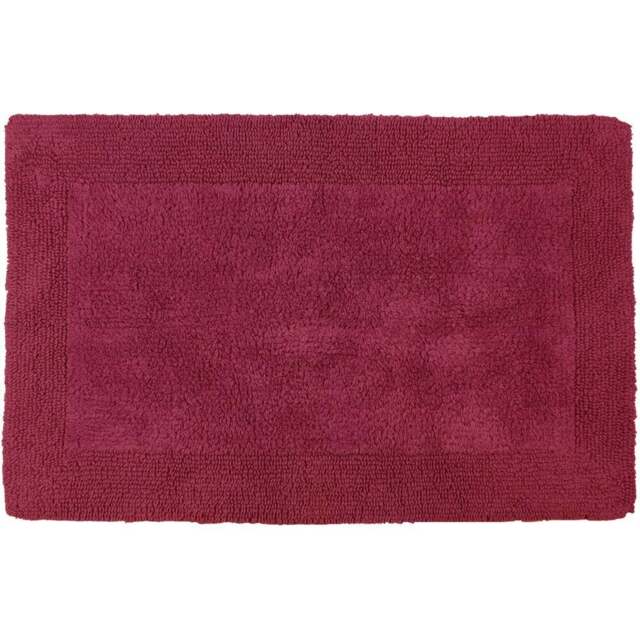 Allure Bath Fashions Elegance Beetroot Reversible Bath Mat 53 x 85cm - Red - Wilko - image 1