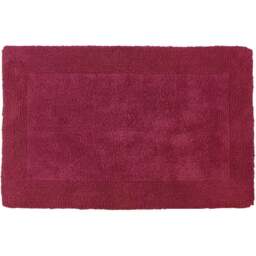 Allure Bath Fashions Elegance Beetroot Reversible Bath Mat 53 x 85cm - Red - Wilko