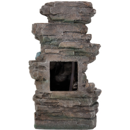 Living and Home 6-Tier Realistic Rock Effect Solar LED Water Feature - Size: 46 x 28 x 20cm - Brown - Wilko - thumbnail 4