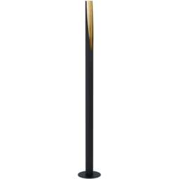 EGLO Barbotto Black and Gold Floor Lamp - Wilko - thumbnail 1